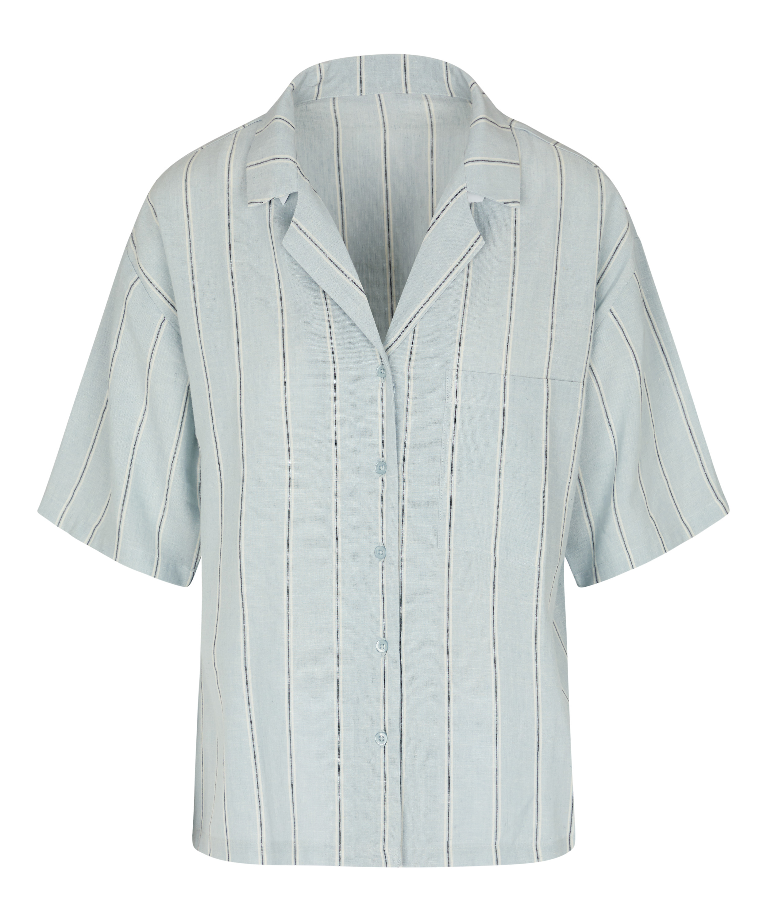 Jacket Linen, Blue, main