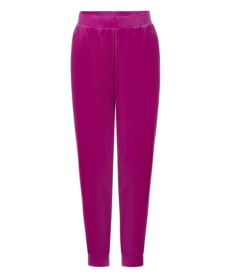 Velours Jogging Pants, Pink