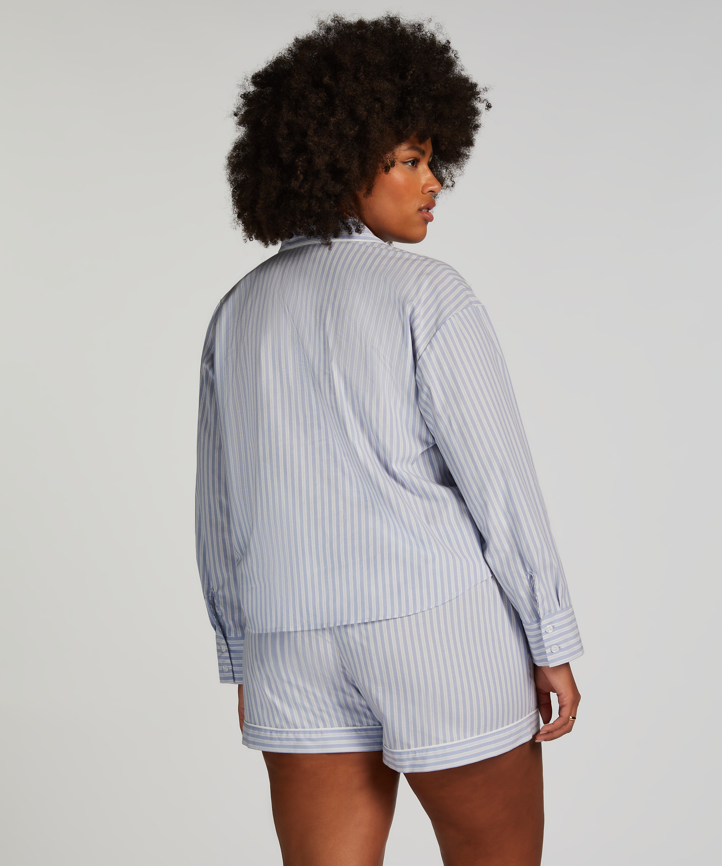 Cotton shorts, Blue, main