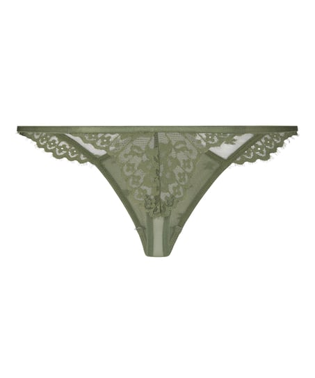 Valora Highleg Thong, Green