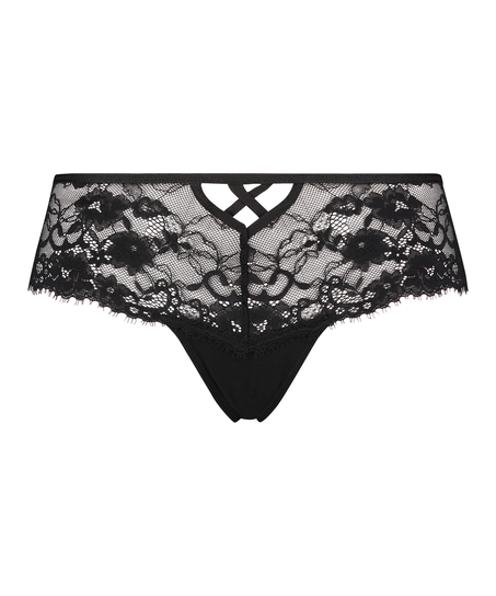 Elvira Thong Boxers, Black