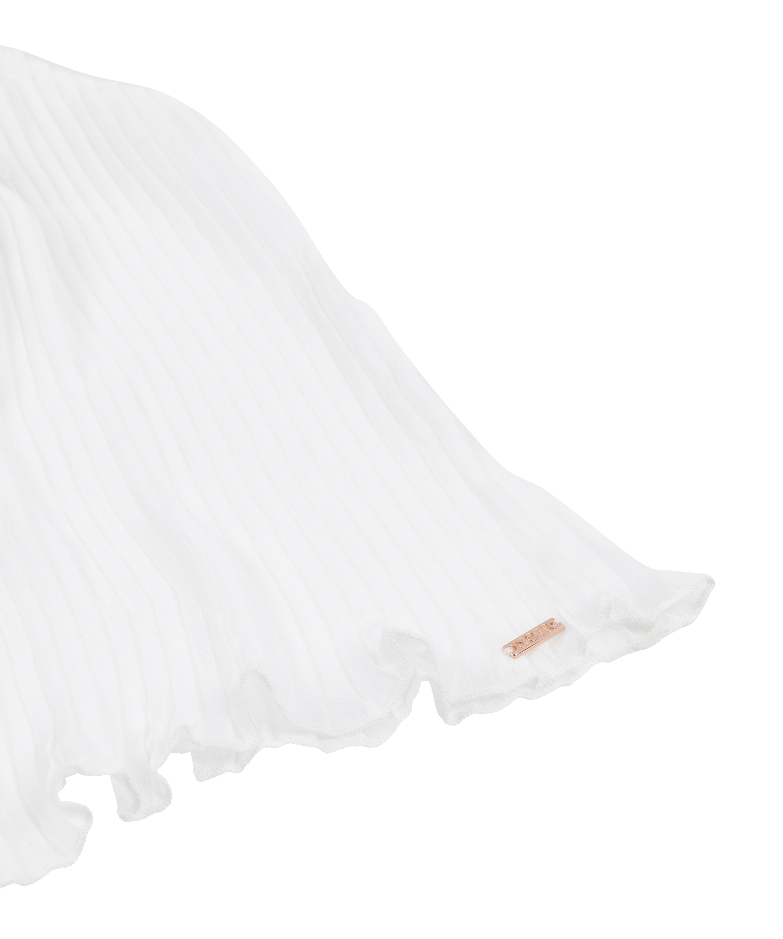 Plisse Lace Cami, White, main