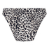 Highleg Bikini Bottom Leopard, Black