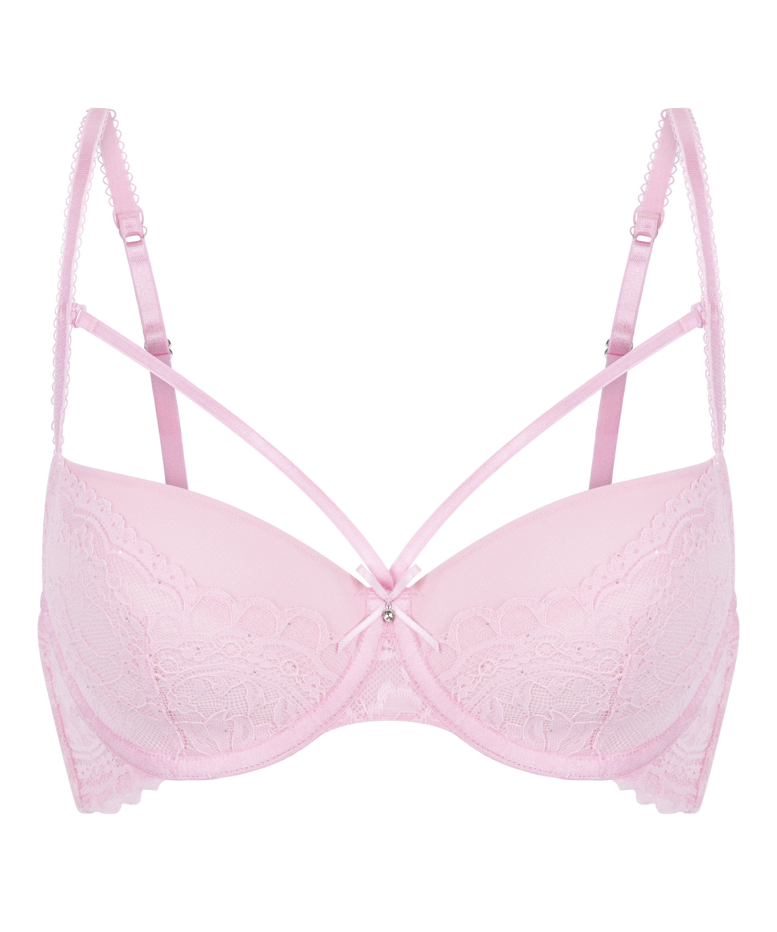 Isadora Padded Underwired Bra, Pink, main