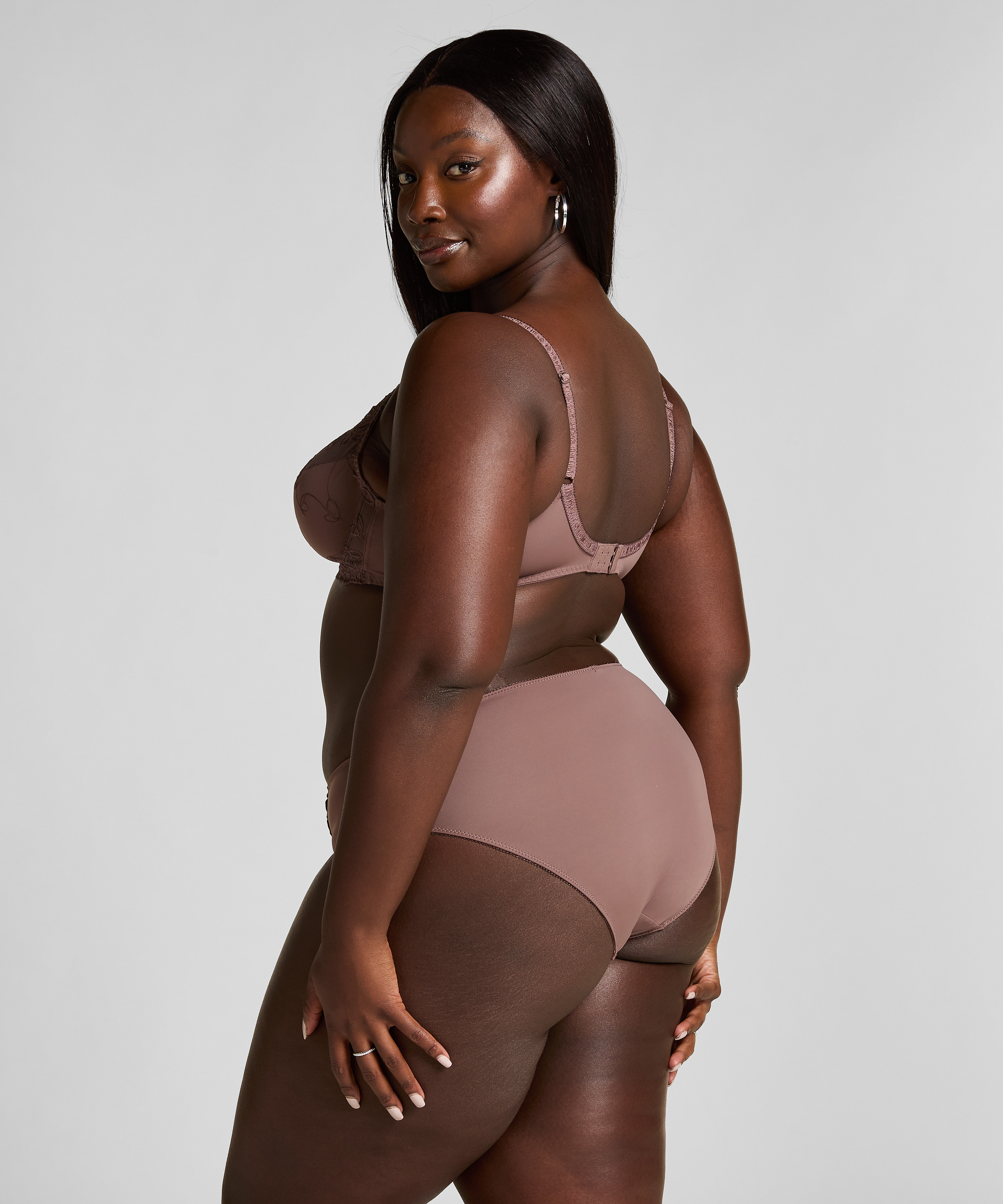 Diva High Knickers, Brown, main