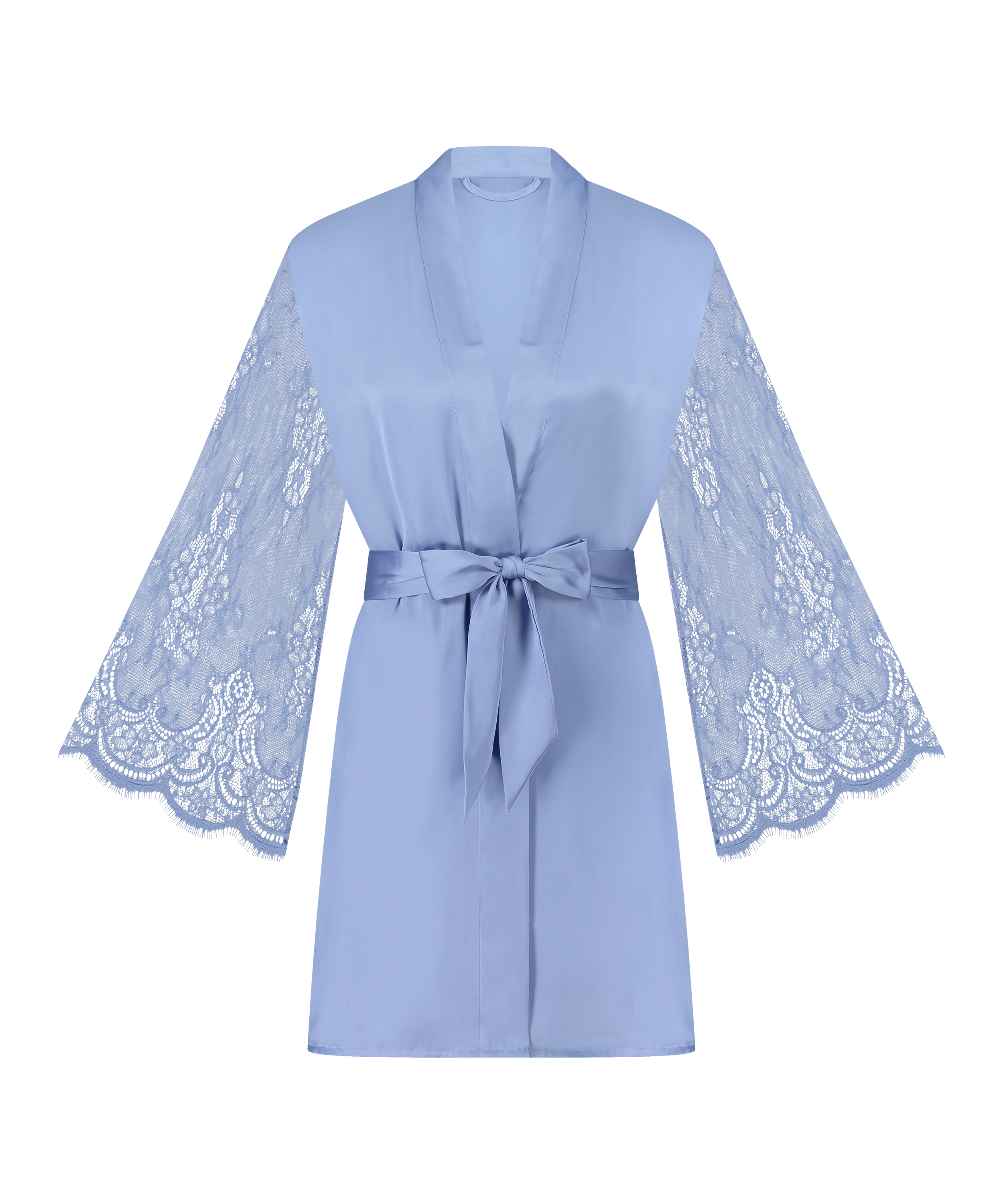 Satin Kimono, Blue, main