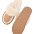 Slipper Faux Suede Stitching, Brown