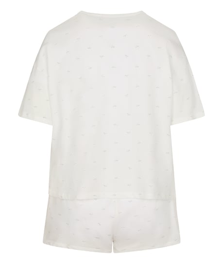 Pyjama Set Cotton, White