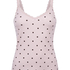 Singlet Rib Jersey Lace, Pink