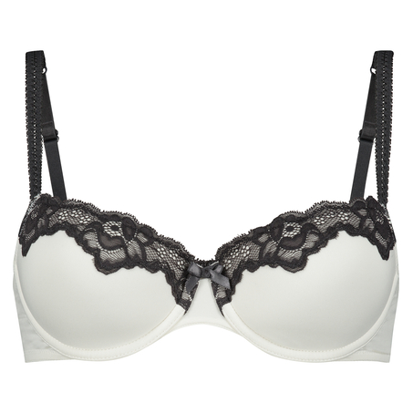 Secret Lace Padded Underwired Bra, White