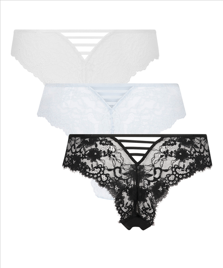 3-pack Belle Brazilian, Black