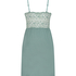 Vera jersey lace slip dress, Green