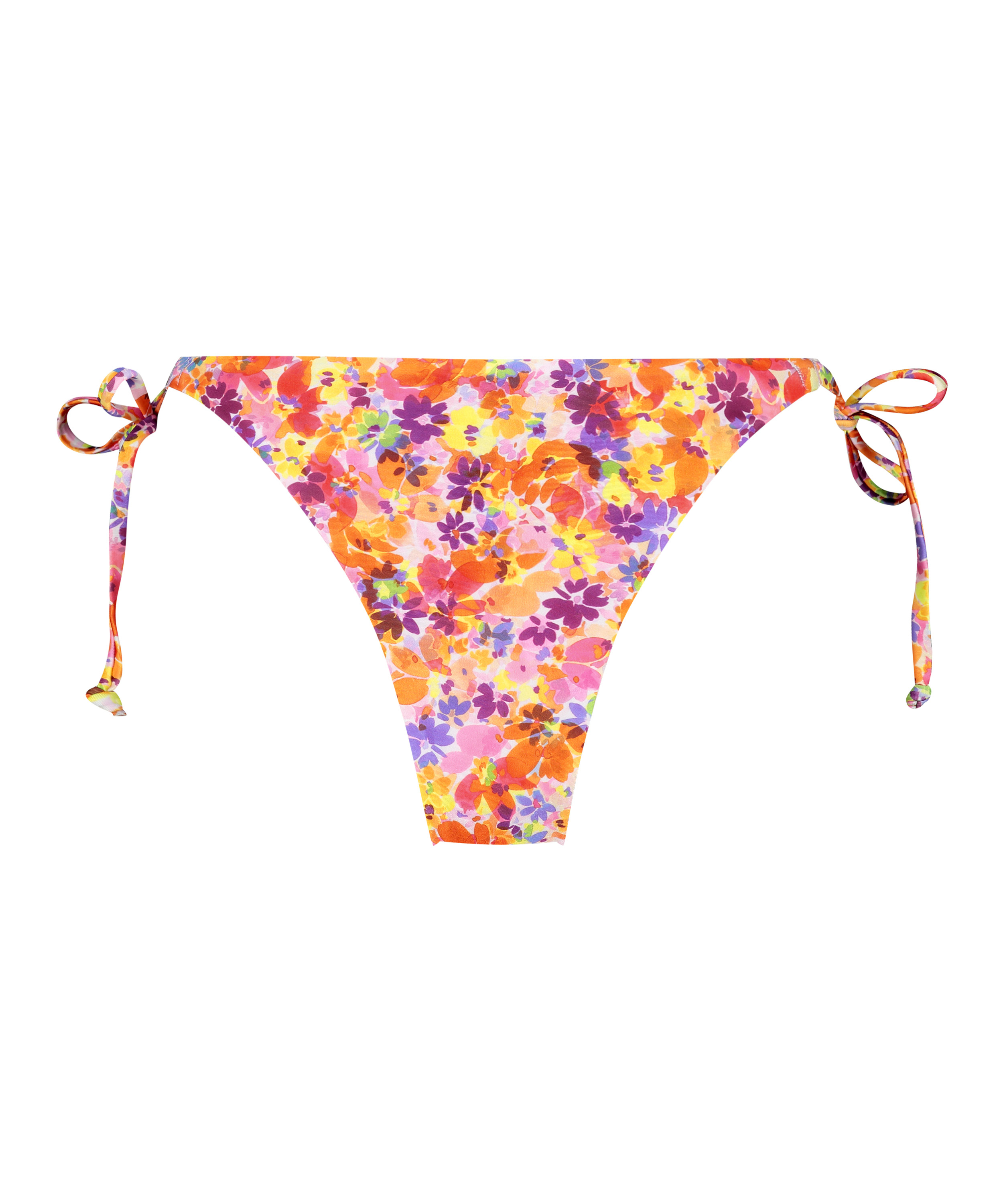 Tiki High-Leg Bikini Bottoms, Orange, main