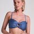 Bandeau Bikini Top Sardinia, Blue