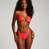 Doha High-Leg Bikini Bottoms, Red