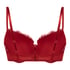 Teddy Padded Underwired Bra, Red