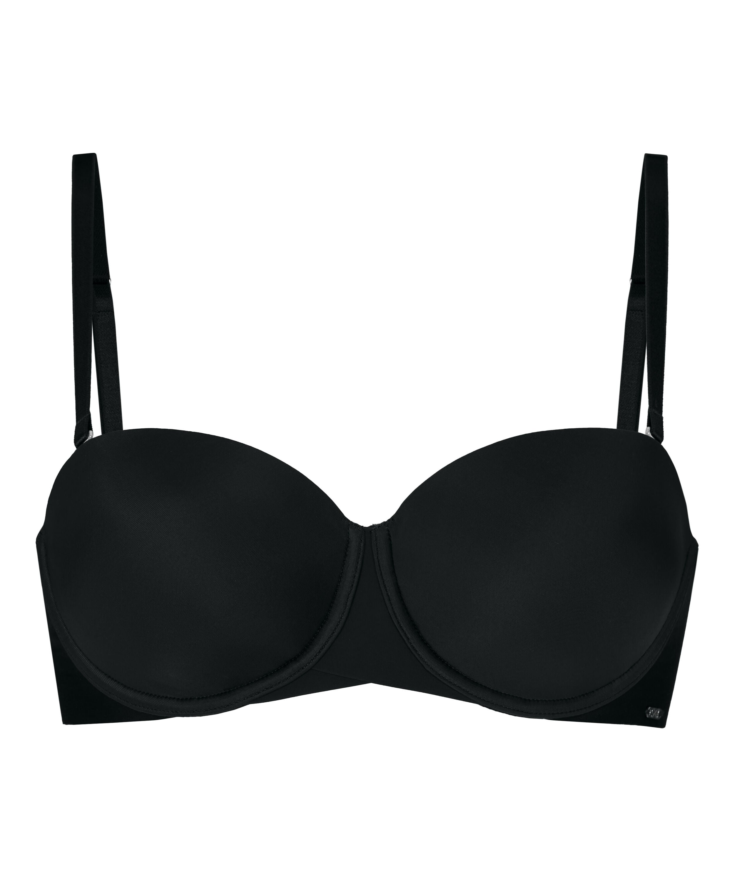Jane Padded Strapless Underwired Bra, Black