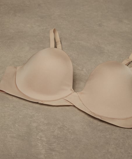 Smooth Padded Underwired Bra, Beige