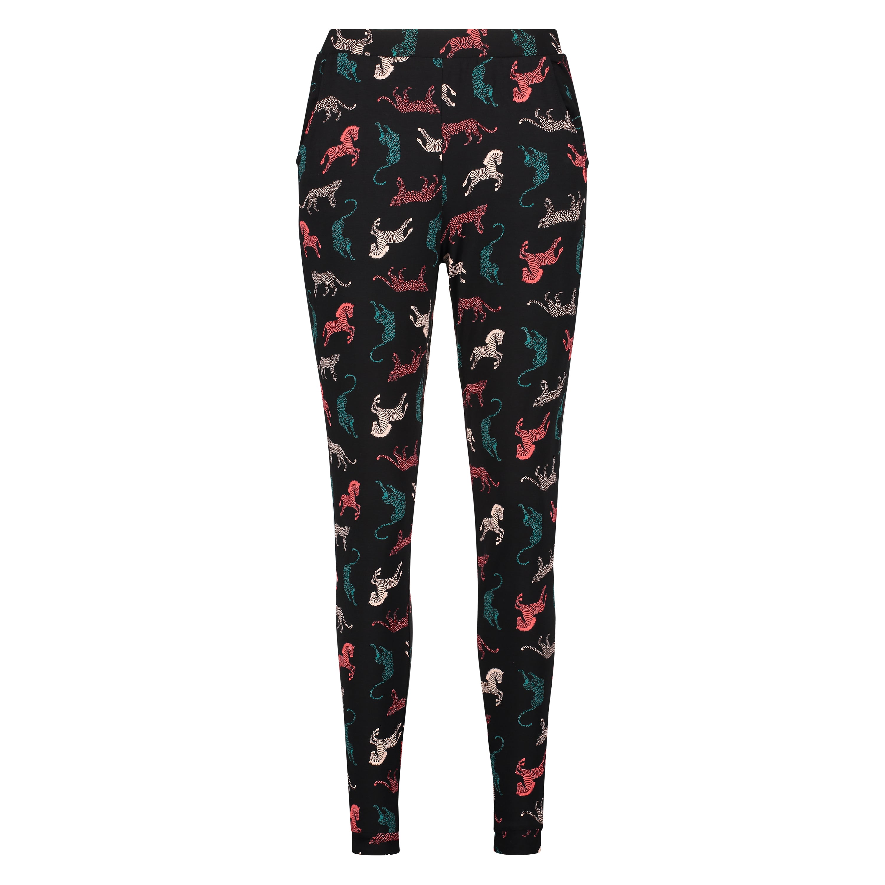 Jersey pyjama pants, Black, main
