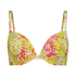 Marrakesh Padded Push-Up Bikini Top, Green