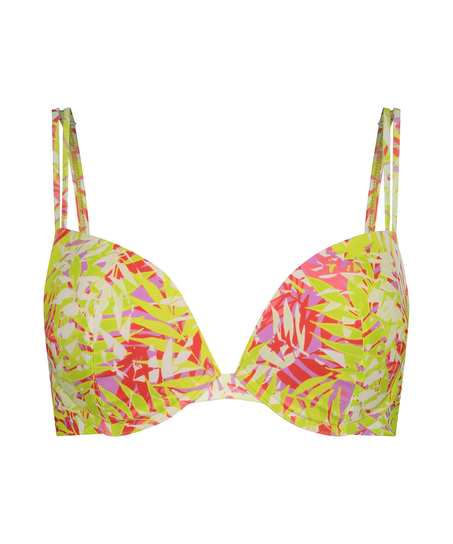 Marrakesh Padded Push-Up Bikini Top, Green
