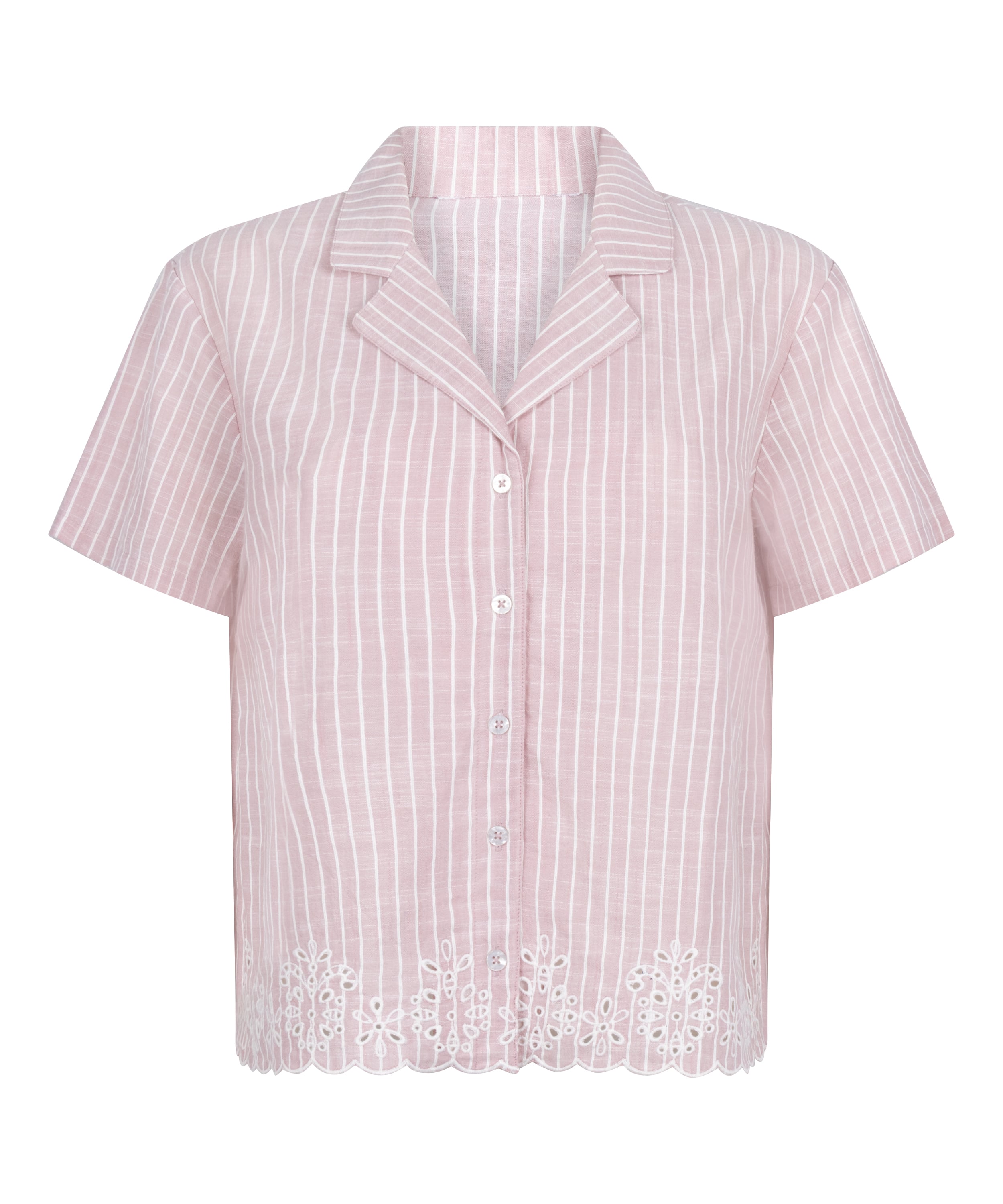 Striped Pyjama Jacket, Pink, main