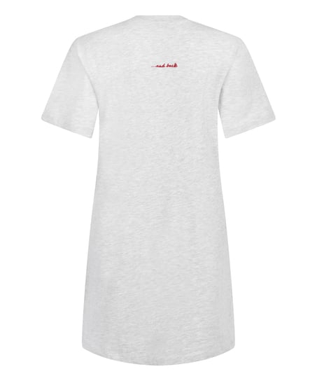 Round Neck Nightshirt, Gray