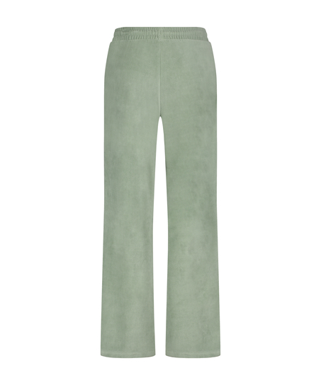 Velours Pyjama Pants, Green