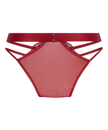 Emmeline Open Crotch Brazilian, Red