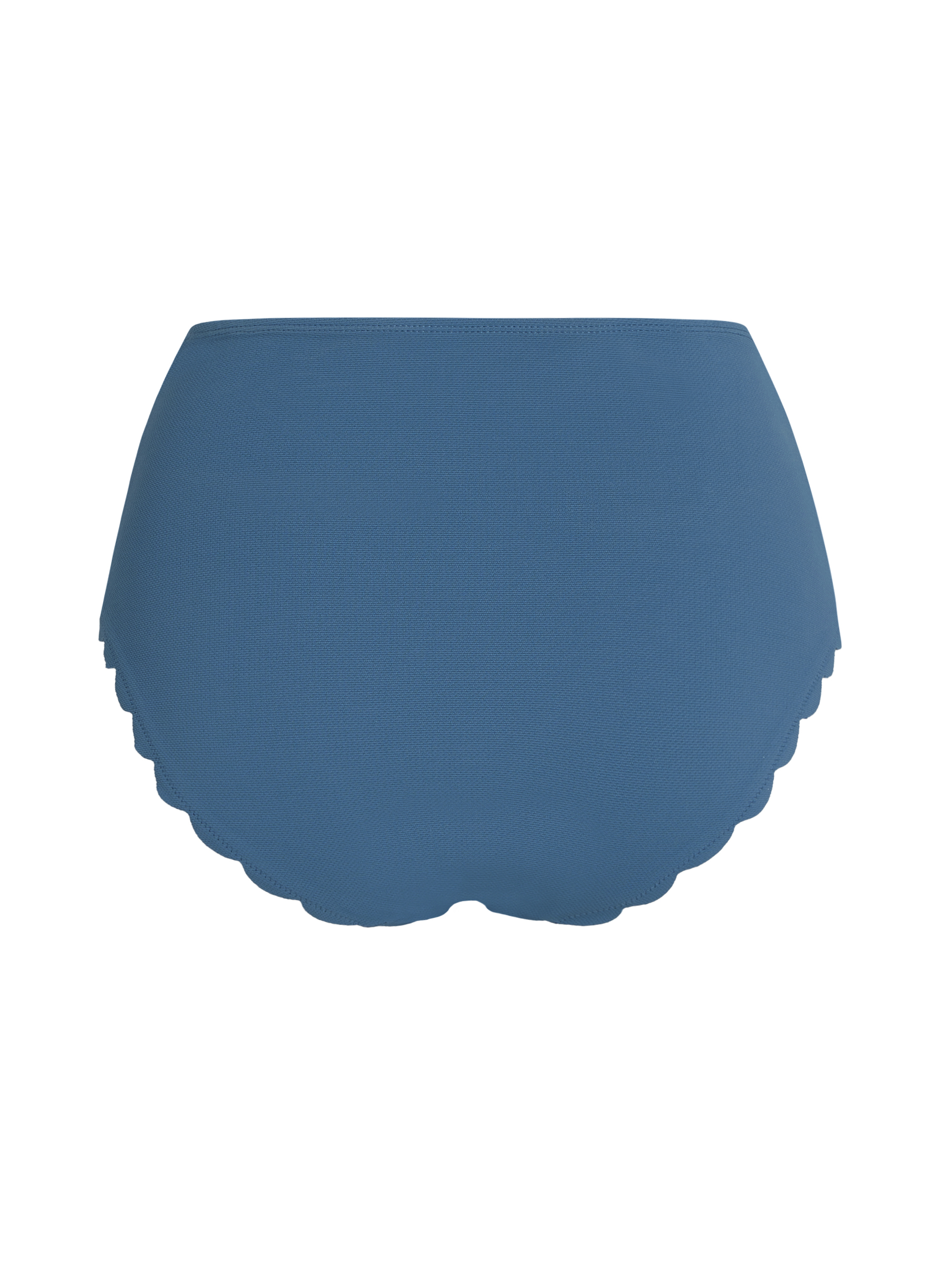 Scallop High Waist Rio Bikini Bottom, Blue, main