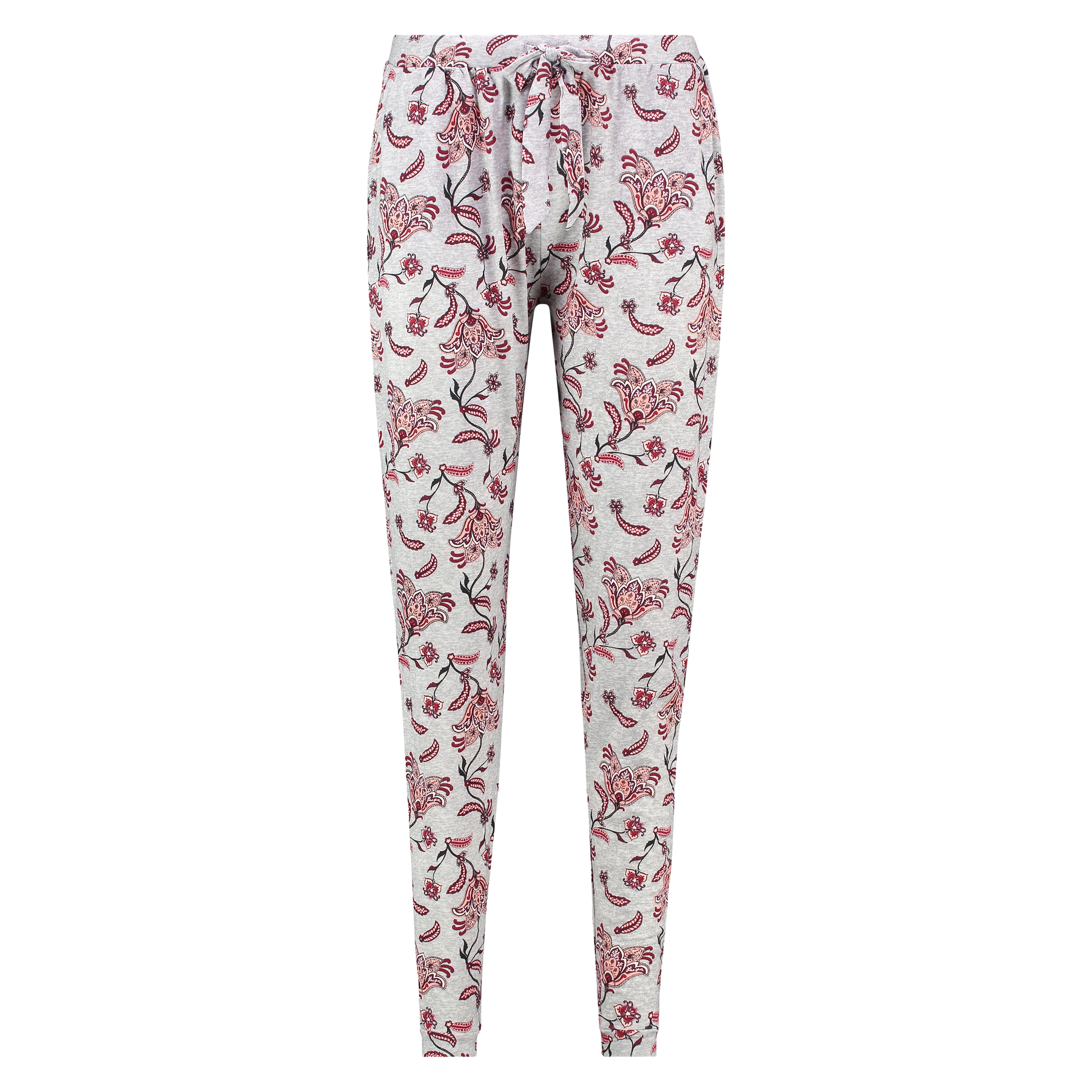 Loose-fitting Pajama Pants, Gray, main