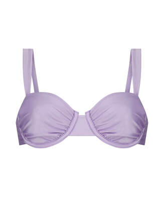 Aruba Non-Padded Underwired Bikini Top, Purple