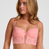 Padded Underwired Longline Bra Aveline, Pink