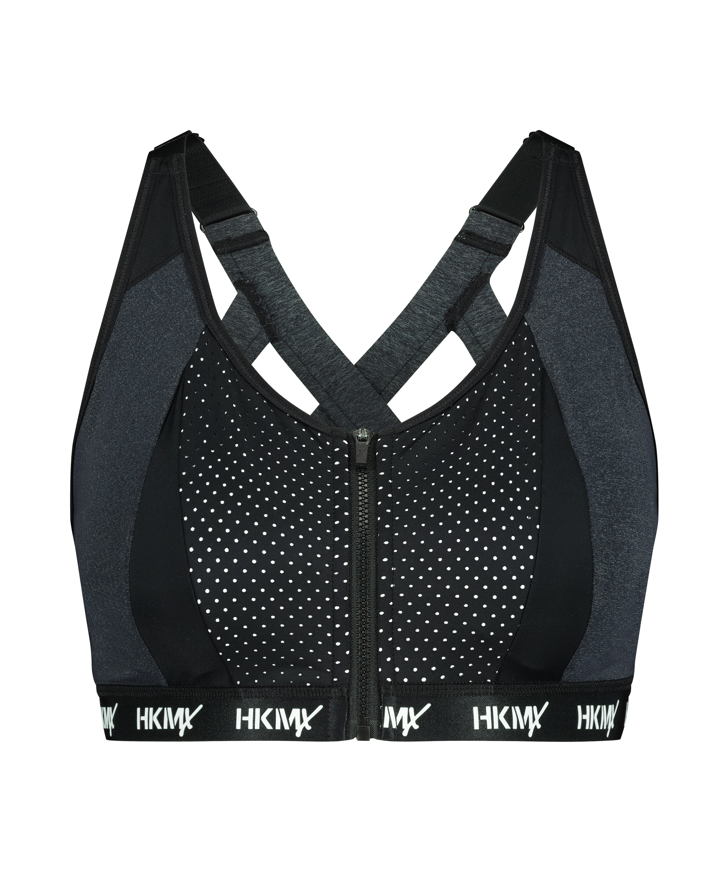 HKMX Sports bra The Pro Level 3, Gray, main
