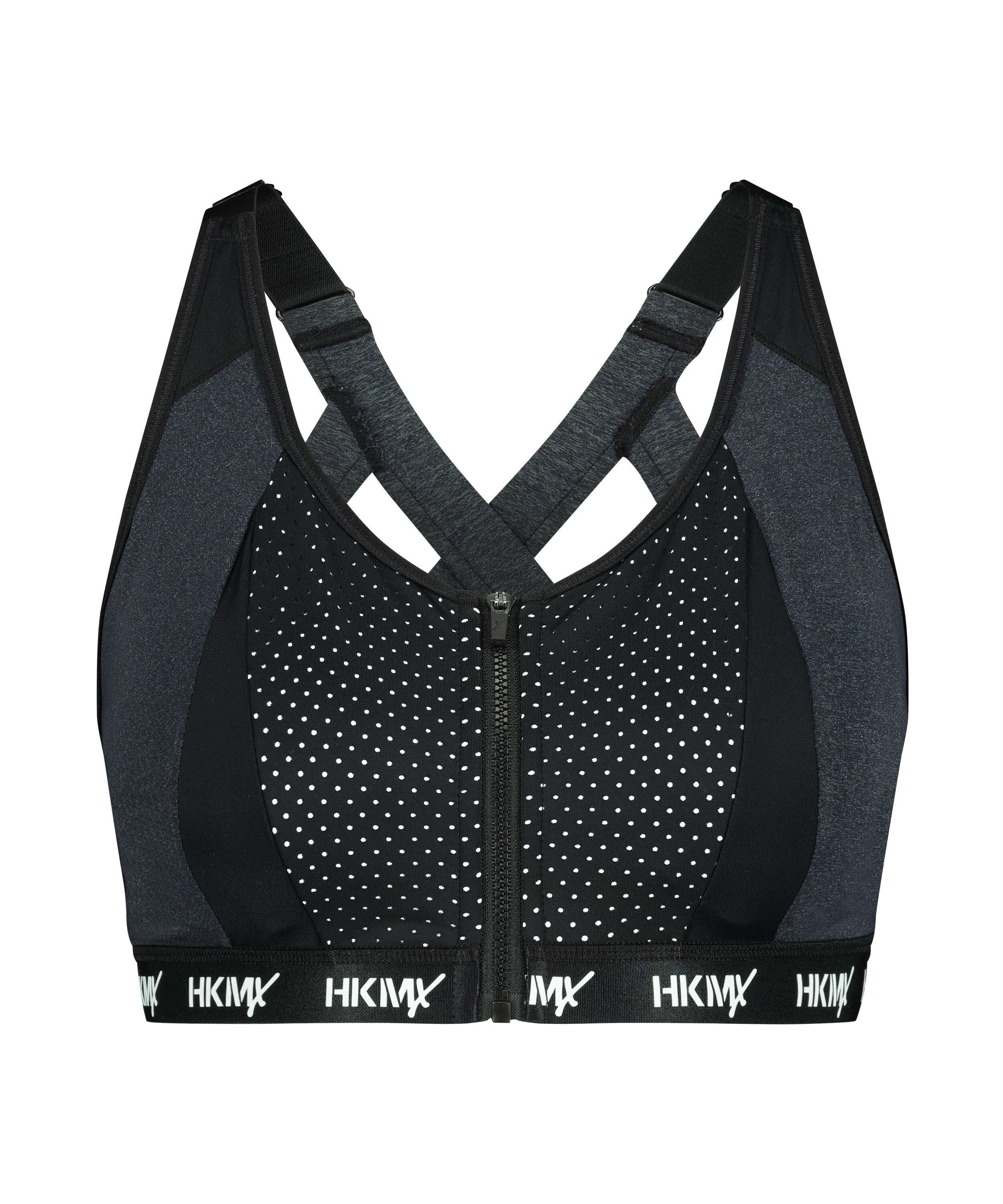 HKMX Sports bra The Pro Level 3, Grey, main