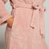 Long Fleece Bathrobe, Pink