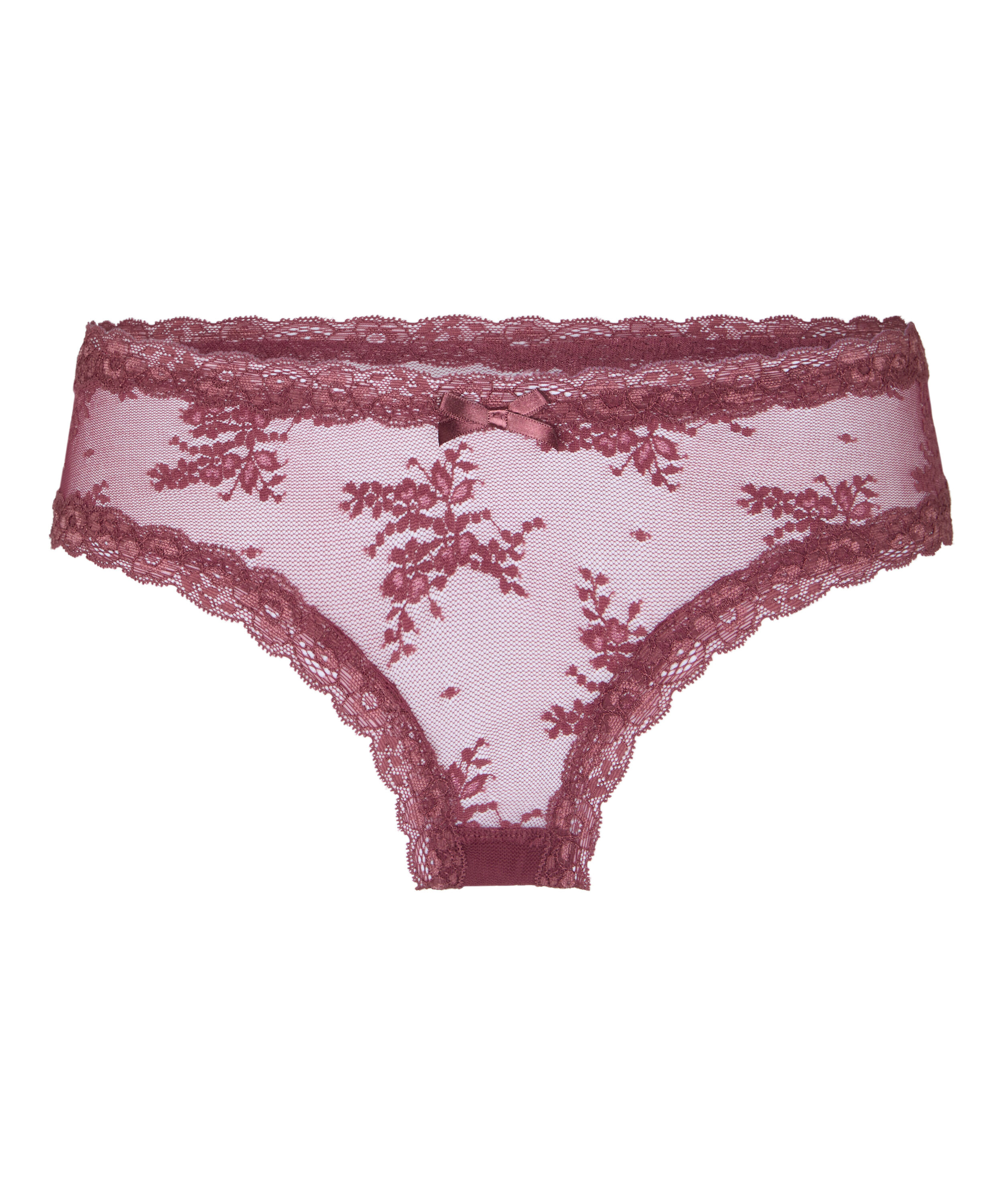 V-shaped Brazilian knickers mesh, Purple