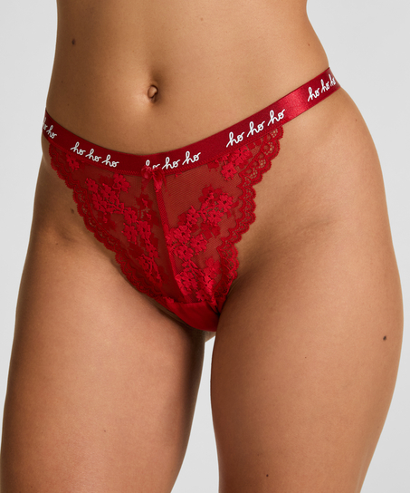 Christmas Thong Giftset, Red