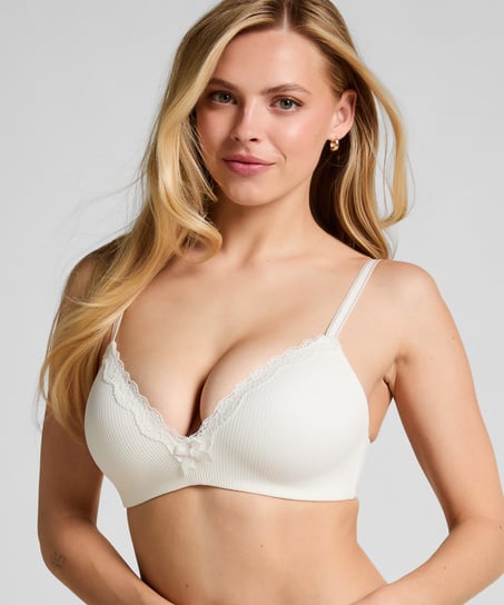 Lola Padded Non-Wired Bra, White