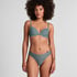 Invisible thong Stripe mesh, Gray