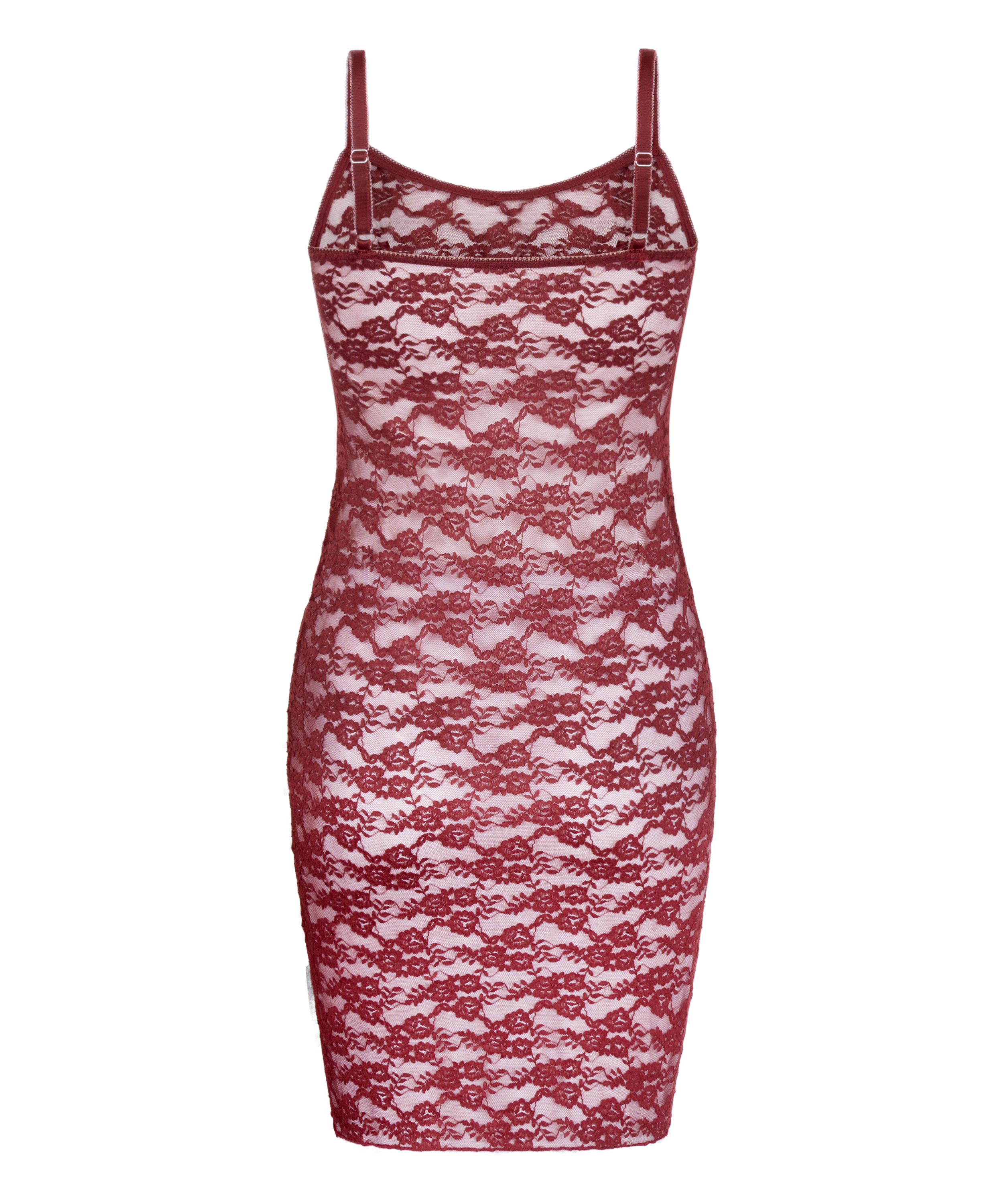Slipdress Allover Lace, Red, main