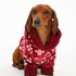 Dog's Fleece Onesie, Red