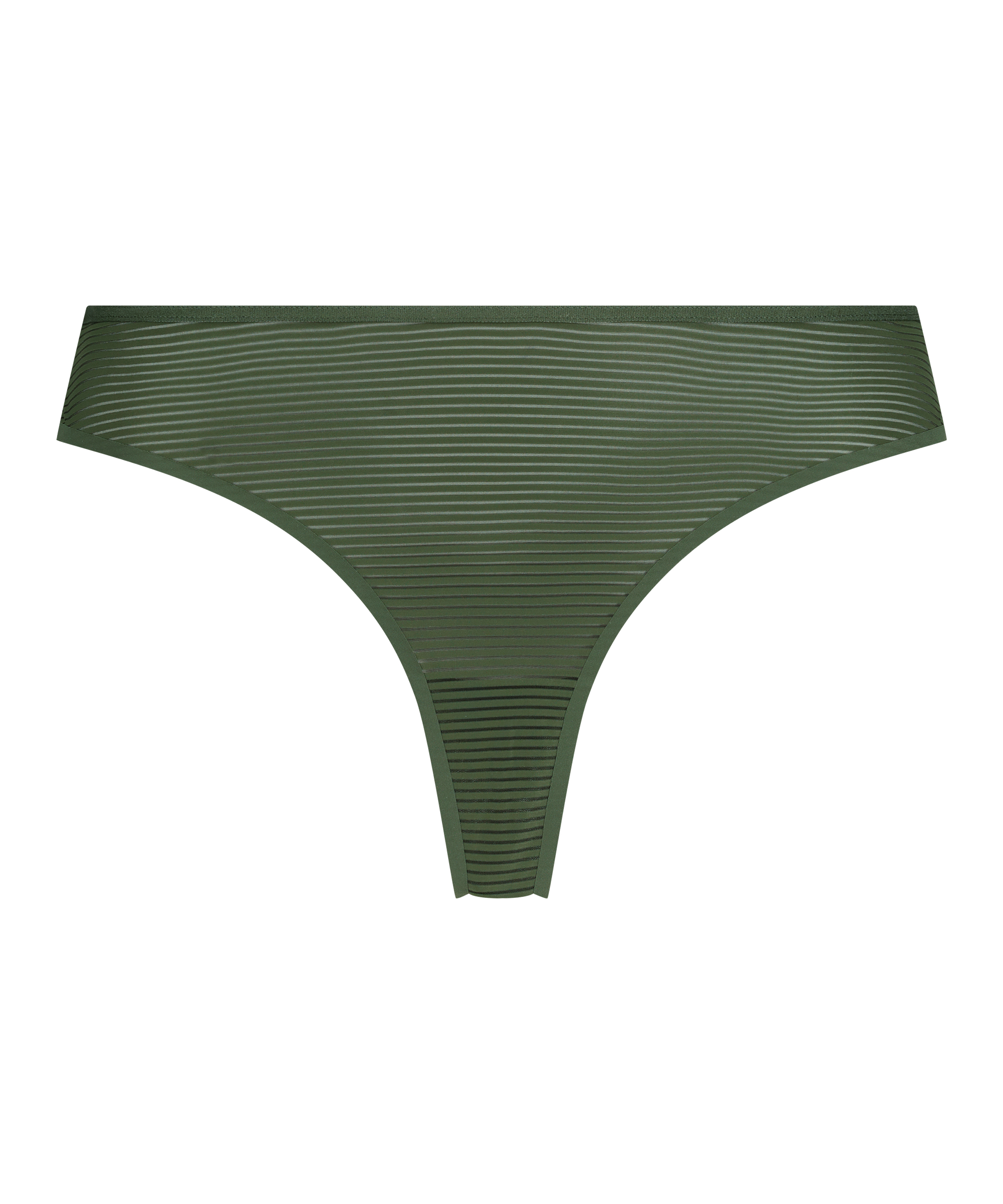 Stripe Invisible Thong, Green, main