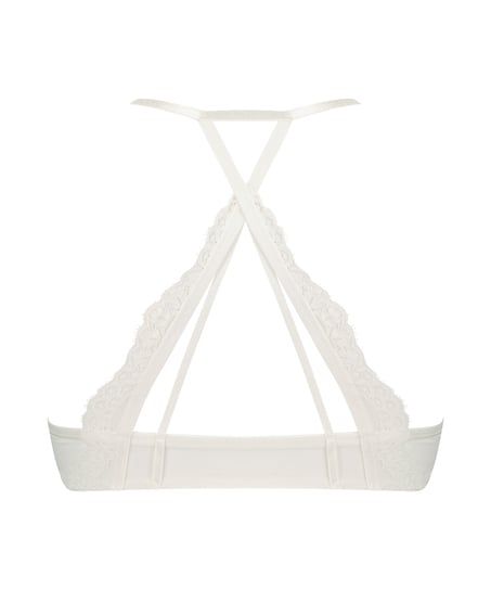 Daisy Padded Push-Up Underwired Bra, White