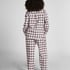 Flannel Pyjama Top, White