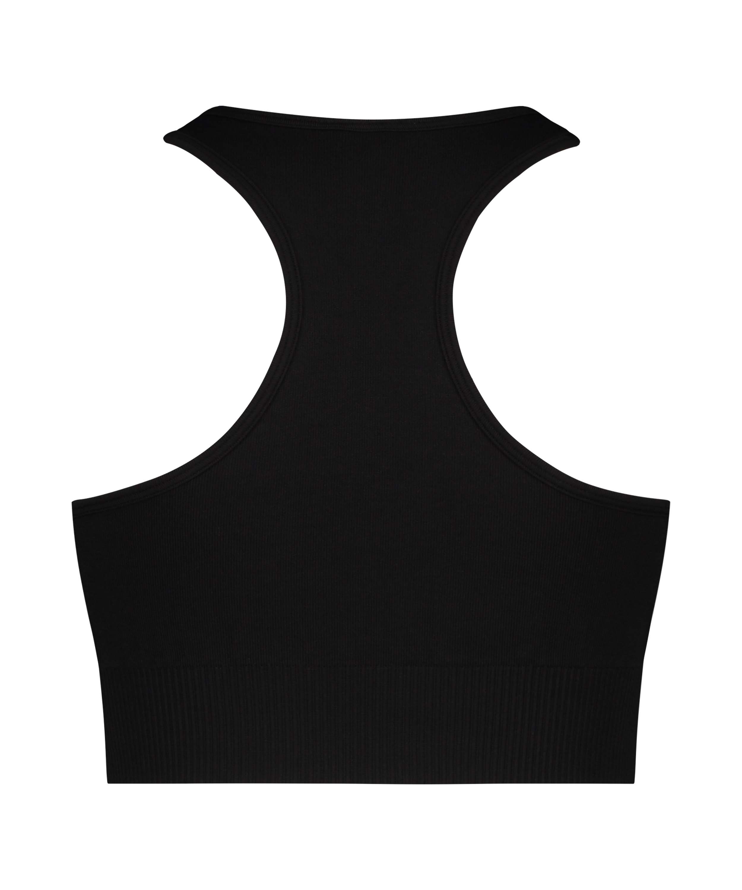 HKMX Seamless Sports Bra, Black, main