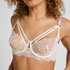 Kristina Non-Padded Underwired Longline Bra, White