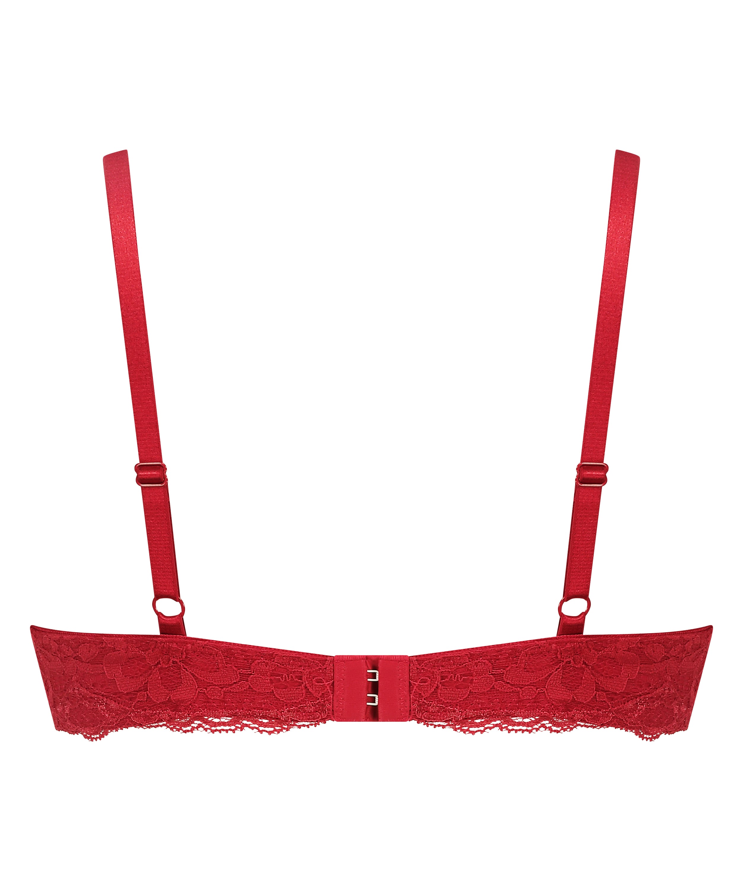 Marine Padded Underwired Bra, Red, main