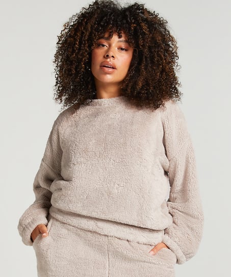 Fleece Snuggle Top, Gray