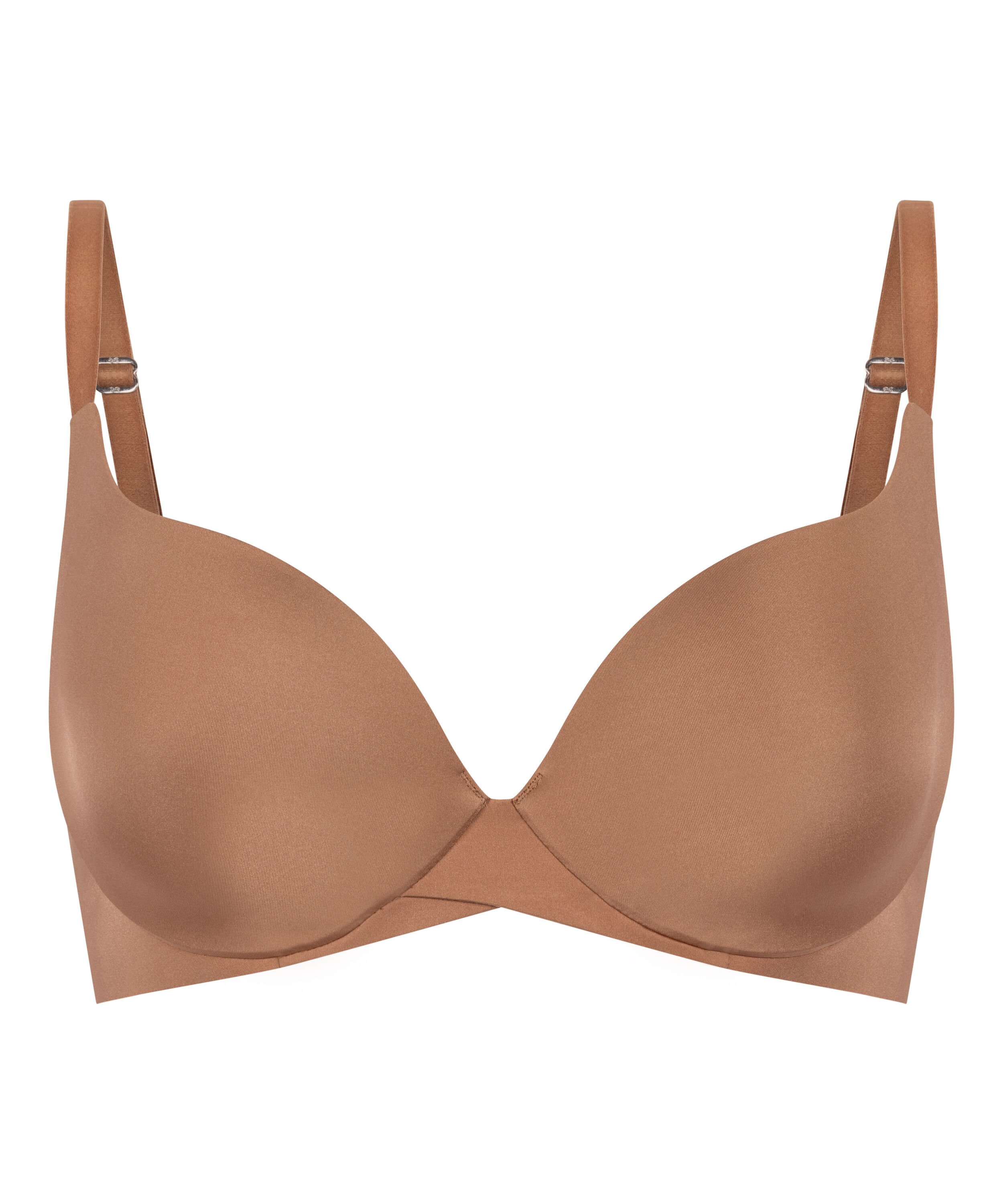 Smooth Padded Underwired Bra, Brown